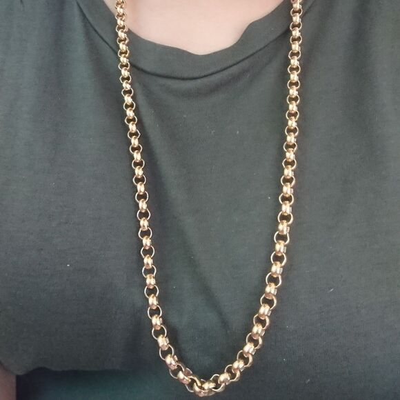 Monet Long Rolo Chain Necklace 36" - Picture 12 of 12